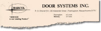 Letter - Door Systems Metro Boston