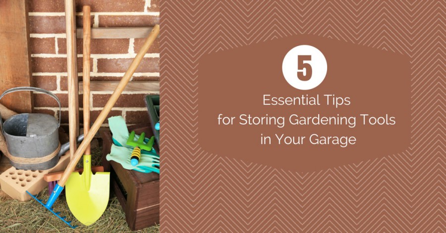 Gardening tools in your garage