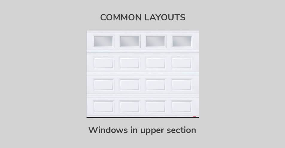 Common layouts - Windows in upper section