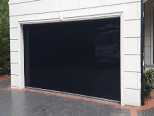 10' x 7', Custom Full View Glass, Opaque Black